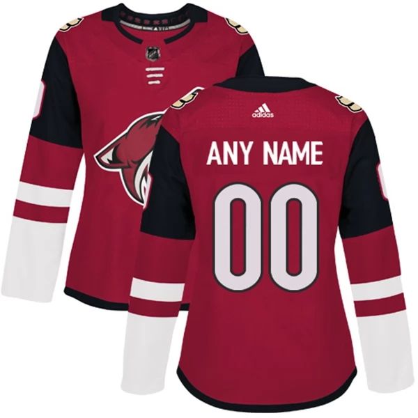 Damen Arizona Coyotes Trikot Benutzerdefinierte Maroon Authentic